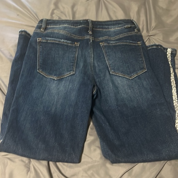 Risen Dark wash embellished rcp5434 rhinestone darkwash 11/30 midrise - Picture 8 of 9